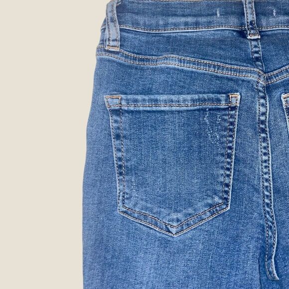 Free People | EUC Women’s Great Heights Skinny Jeans Frayed Hem Size 24 - Picture 6 of 7